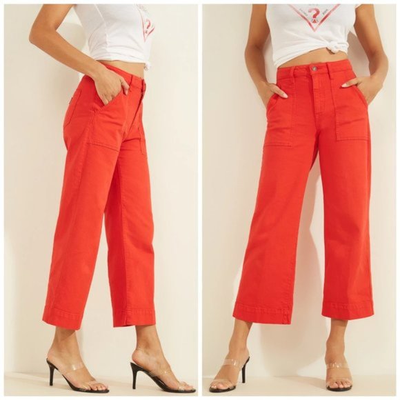 GUESS Women's Cropped Straight-Leg Jeans - Picture 2 of 15